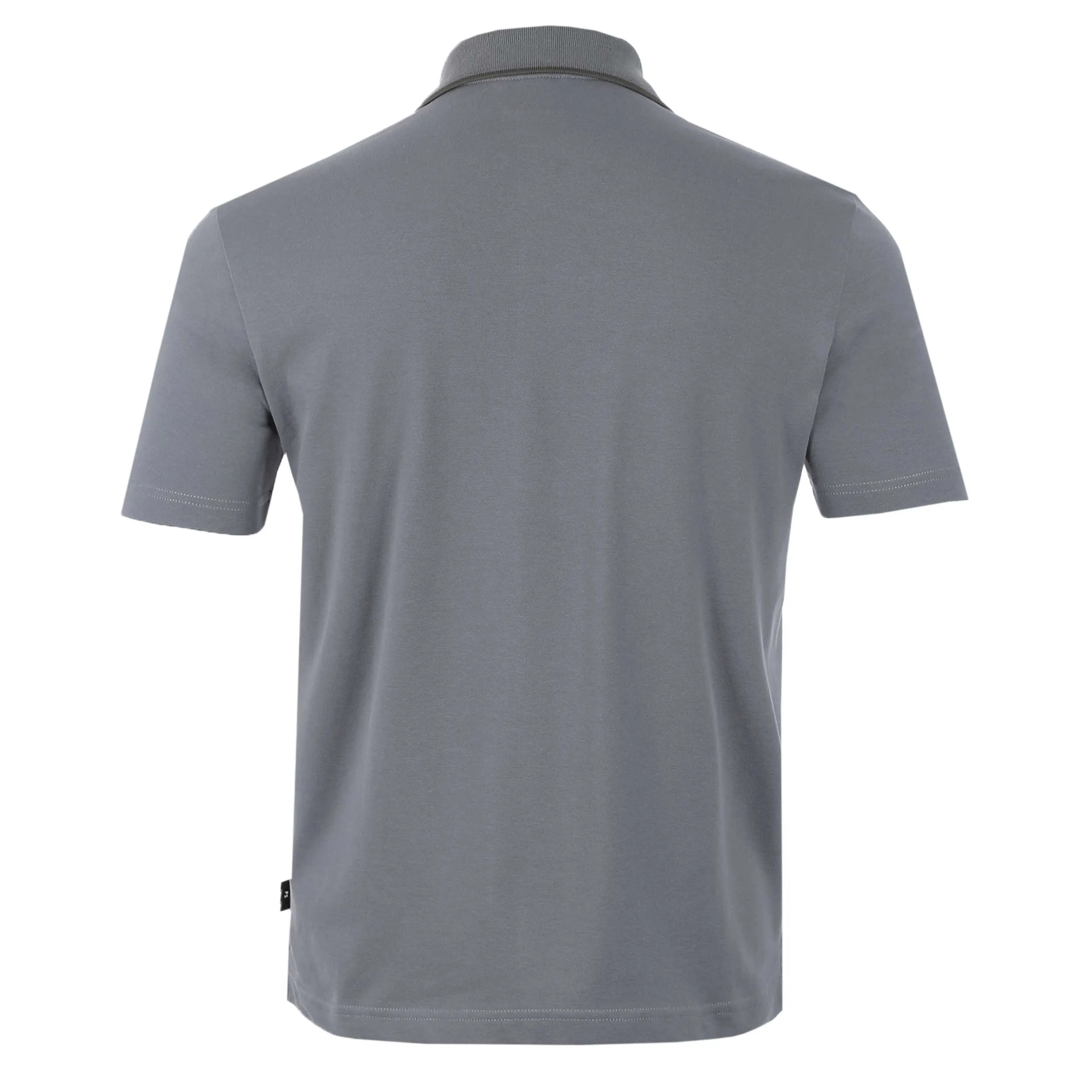 Paul Smith Trim Button Thru Polo Shirt in Grey