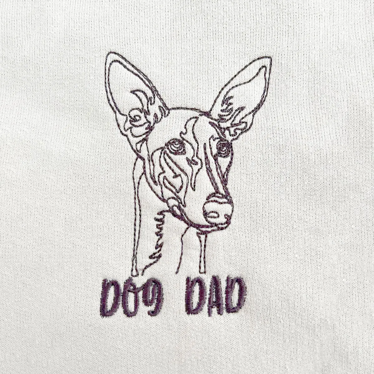 Personalized Italian Greyhound Dog Dad Shirt Embroidered Collar, Custom Shirt with Dog Name, Best Gifts For Greyhound Lovers