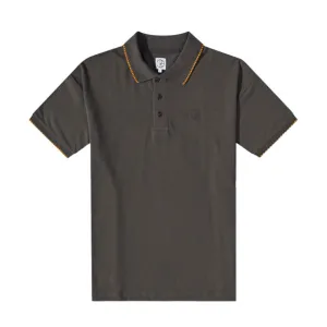 Polar Checkered Surf Polo Shirt Dirty Black