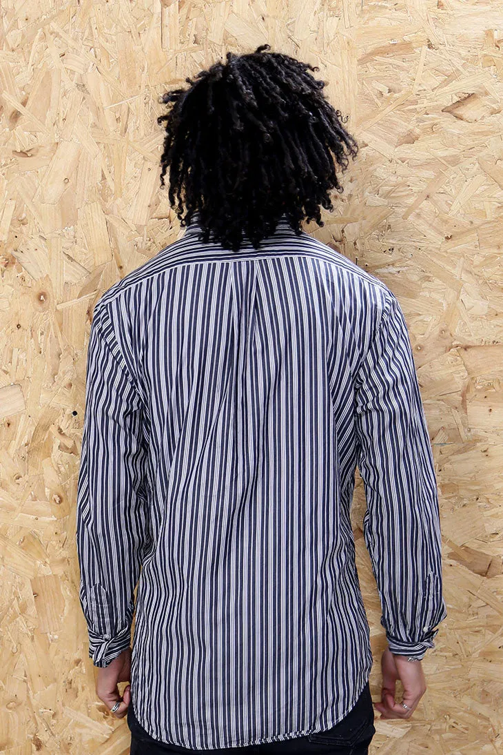 Polo by Ralph Lauren Black and White Pinstripe Shirt