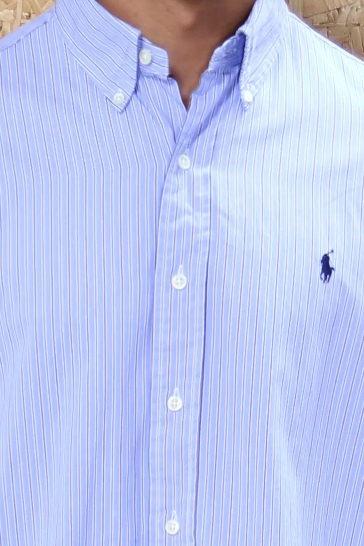 Polo by Ralph Lauren Blue Pinstripe Shirt