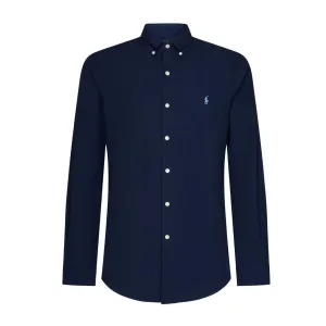 Polo Ralph Lauren Embroidered Logo Long Sleeve Navy Shirt