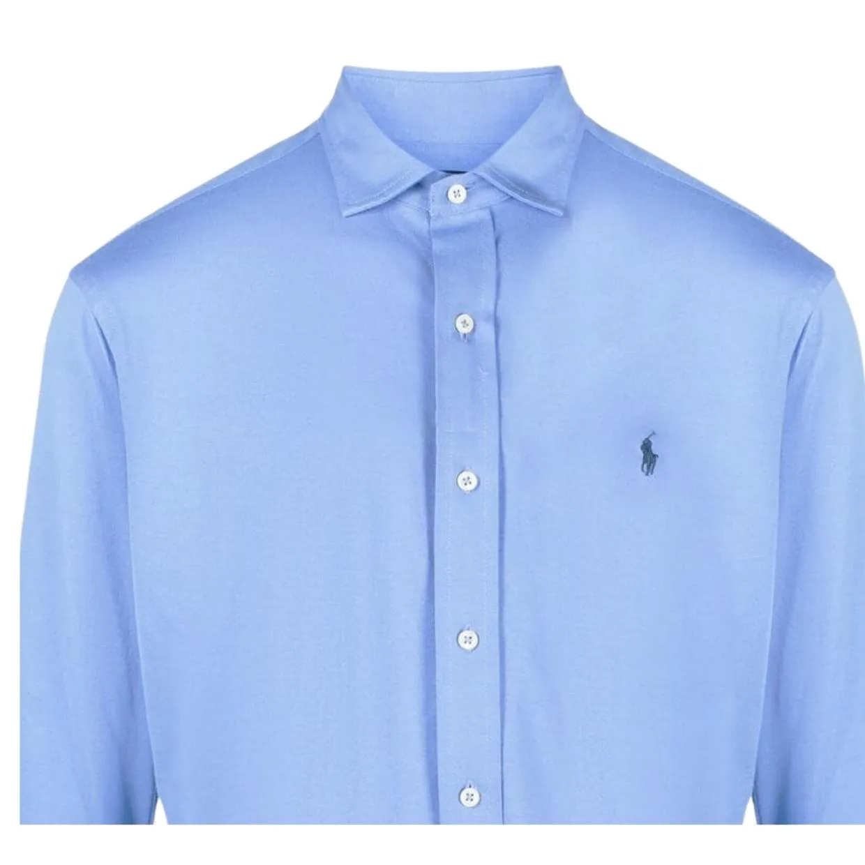 Polo Ralph Lauren Embroidered Pony Logo Blue Jersey Shirt