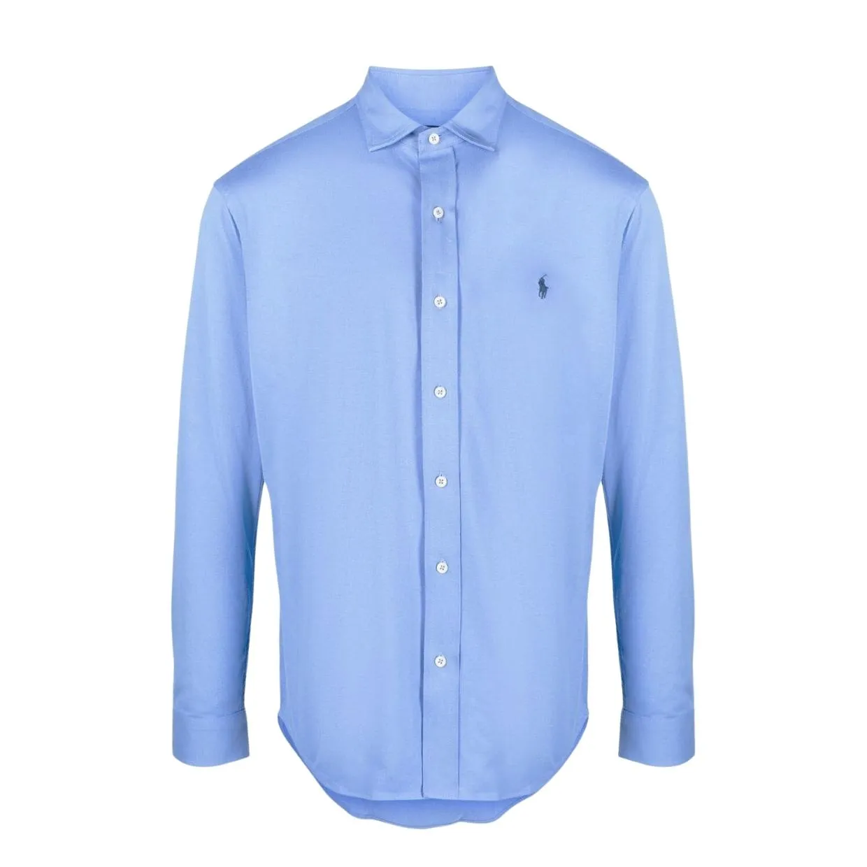 Polo Ralph Lauren Embroidered Pony Logo Blue Jersey Shirt