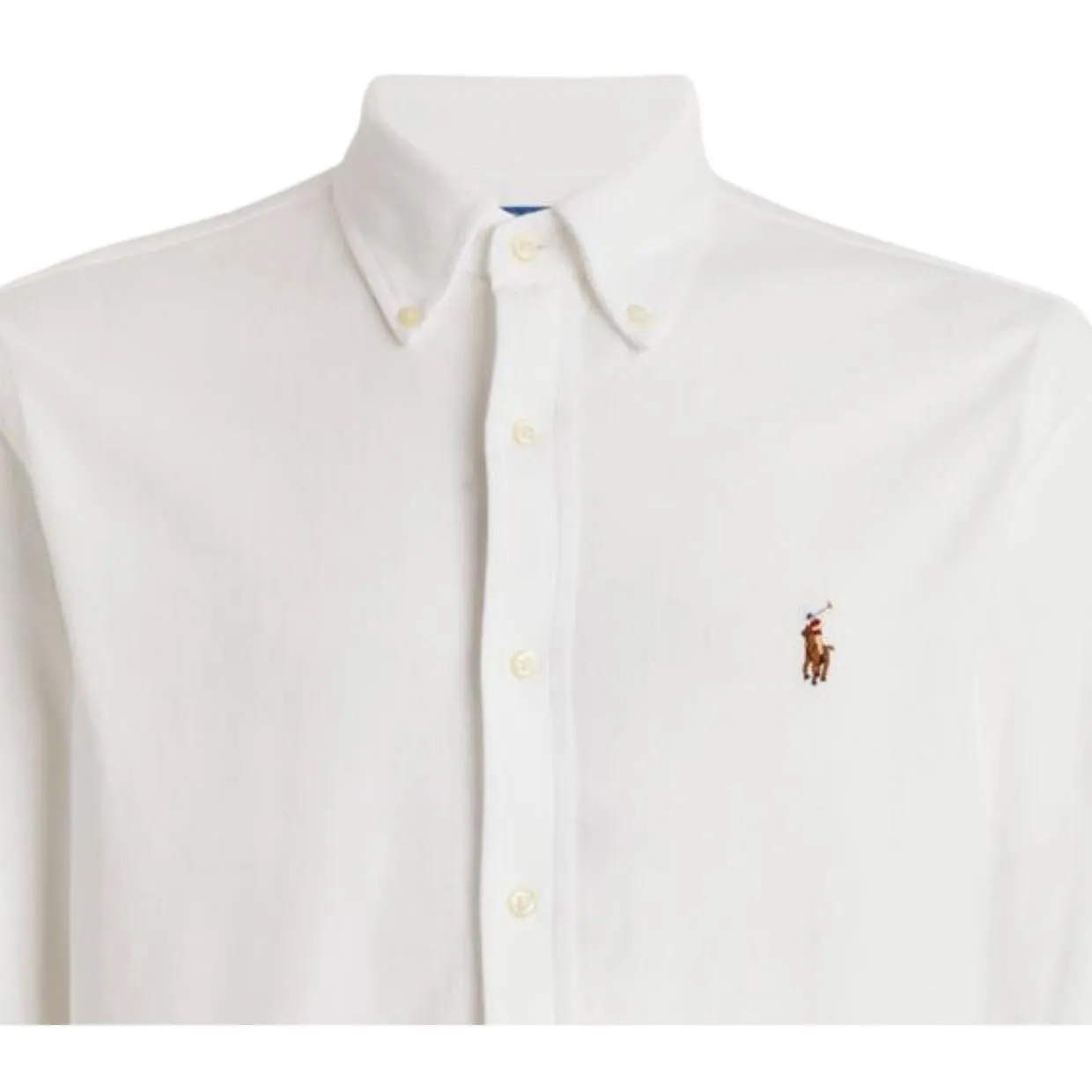 Polo Ralph Lauren Knit Oxford White Shirt