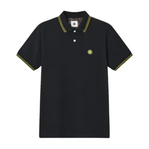 Pretty Green 15th Anniversary Barton Black Polo Shirt