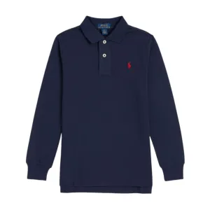 Ralph Lauren Kids Embroidered Logo Navy Polo Shirt