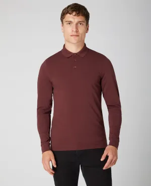 REMUS UOMO® Cotton Stretch Polo Shirt/Brick - New AW23