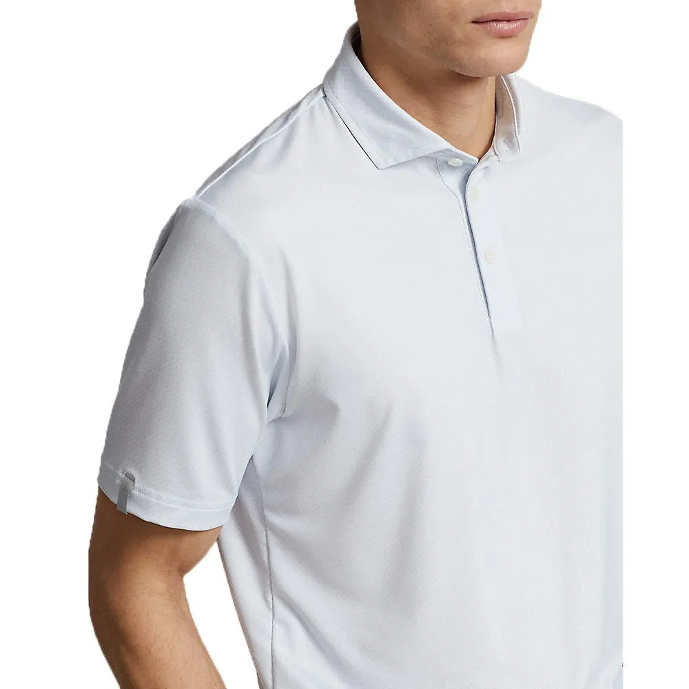 RLX Ralph Lauren Printed Lightweight Airflow Performance Golf Shirt - Oxford Blue Geo Neat