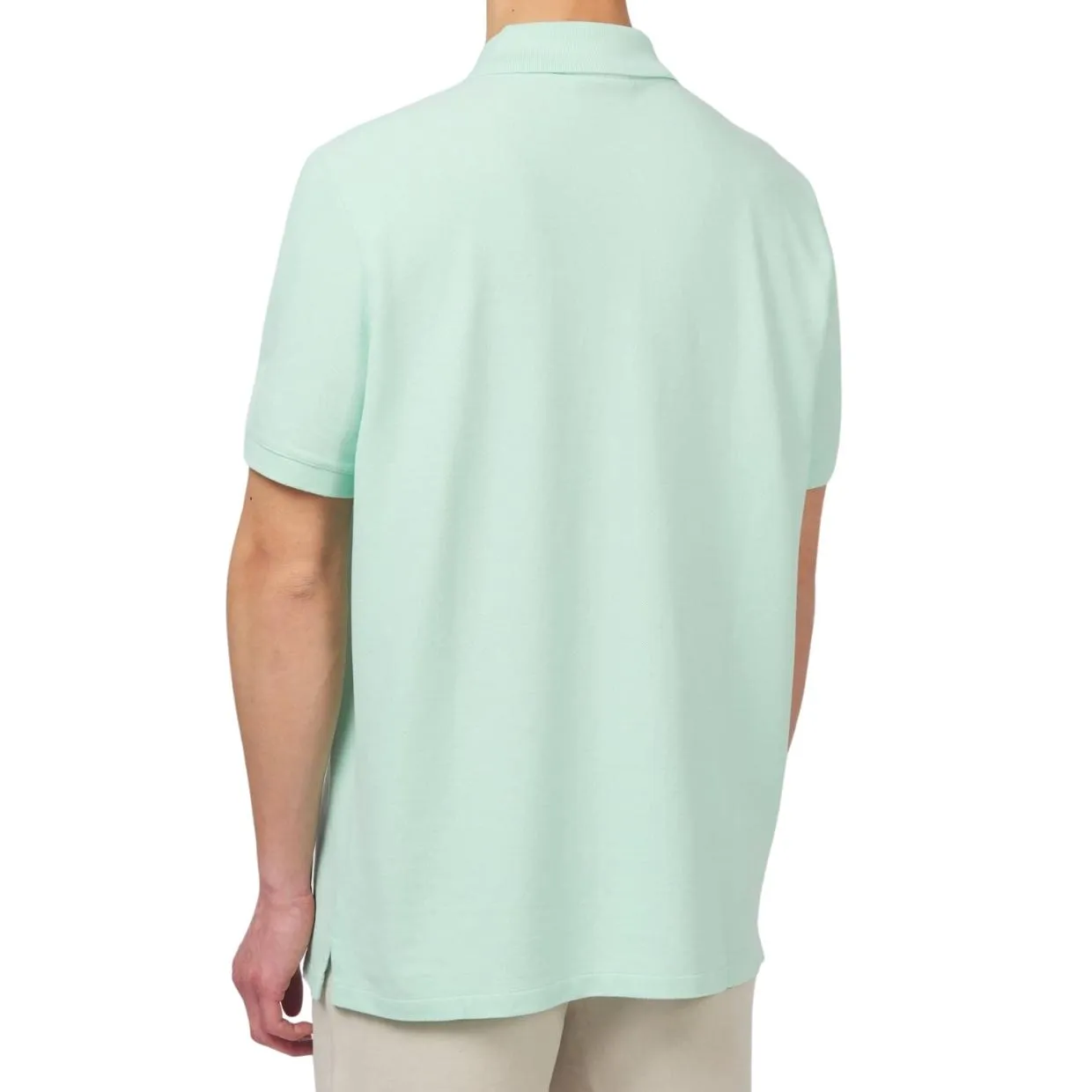 Sandbanks Badge Logo Pique Mint Green Polo Shirt