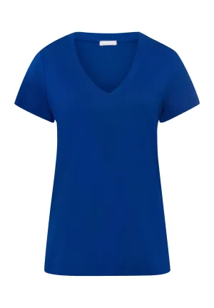 Sleep And Lounge V-Neck T-Shirt | Deep Indigo 77876-1653