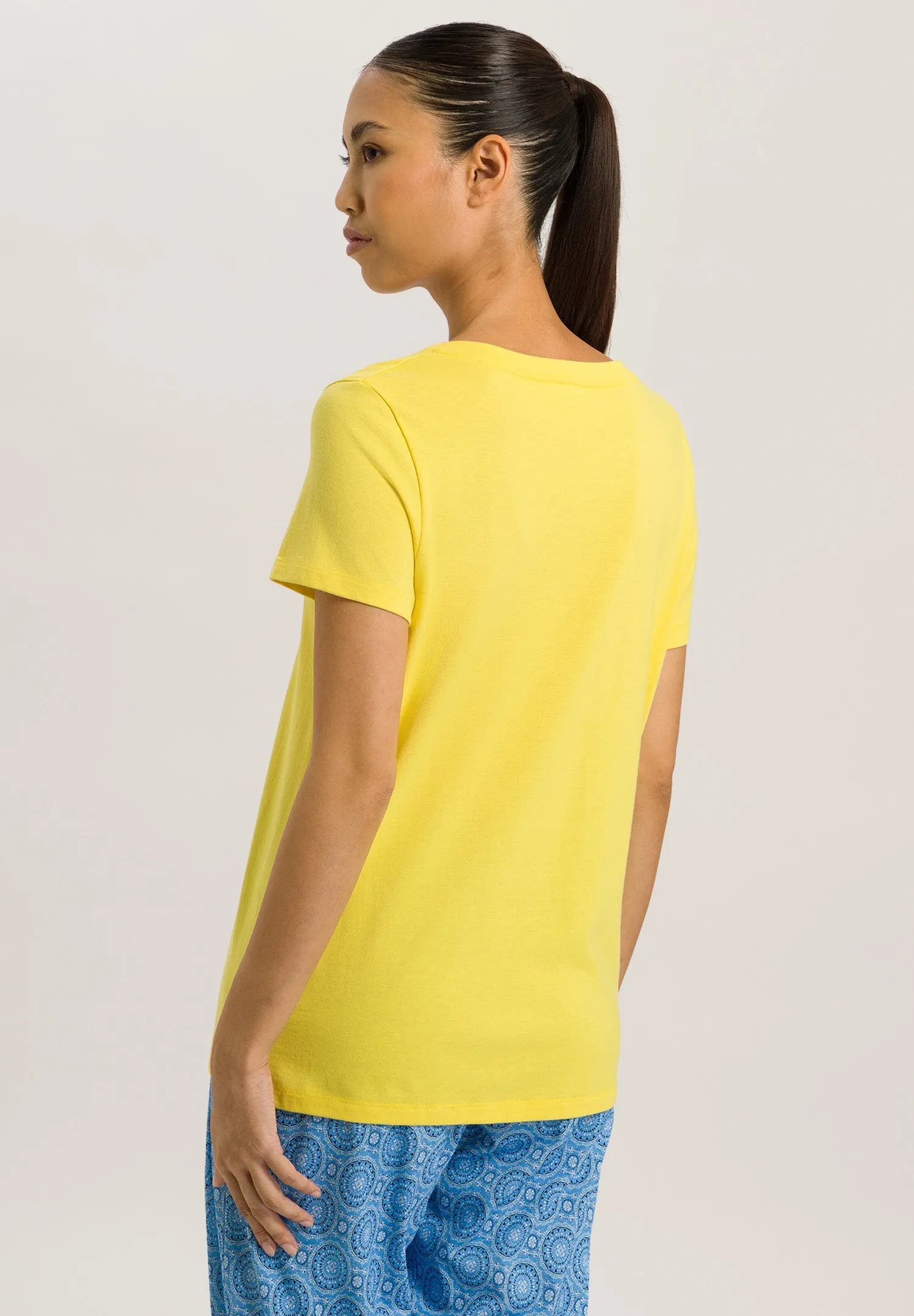 Sleep And Lounge V-Neck T-Shirt | Limelight 77876-2249