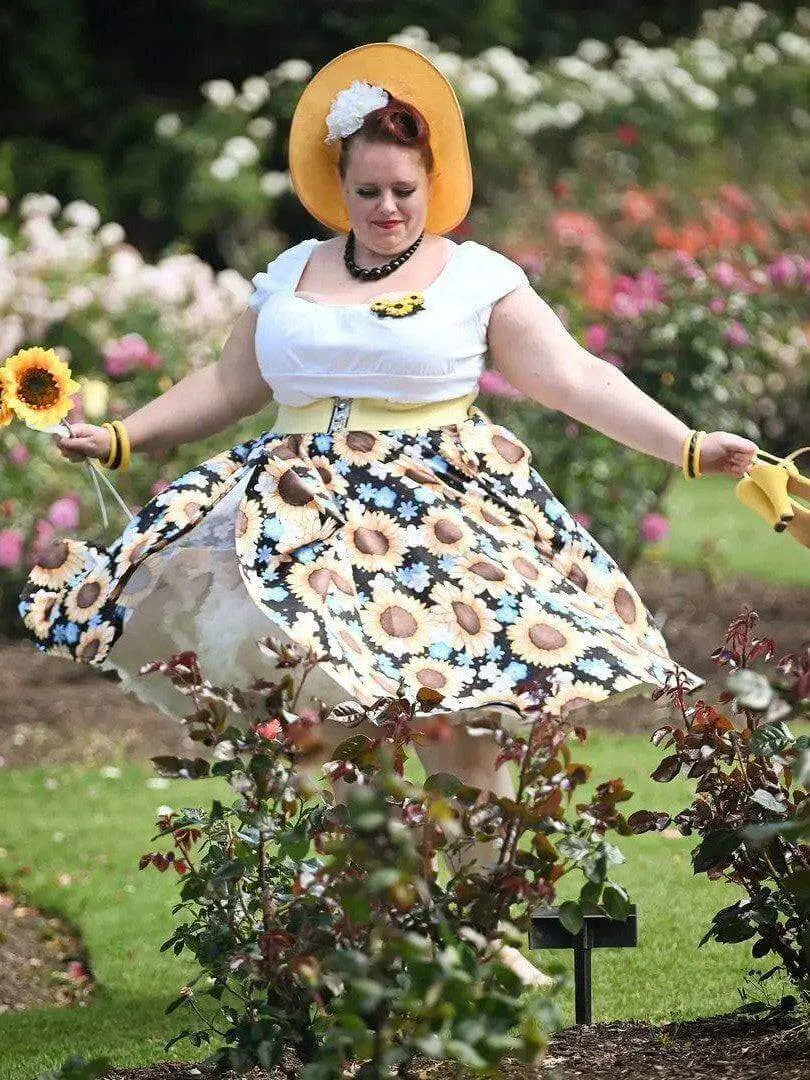 Sunflowers Full Circle Skirt