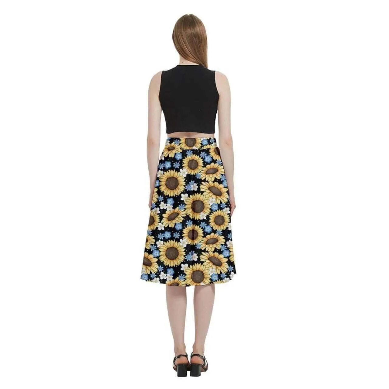 Sunflowers Full Circle Skirt