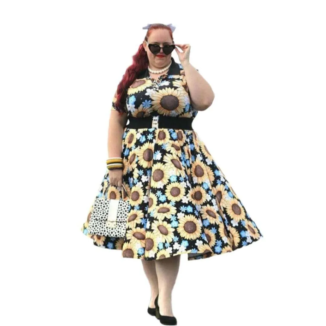 Sunflowers Full Circle Skirt