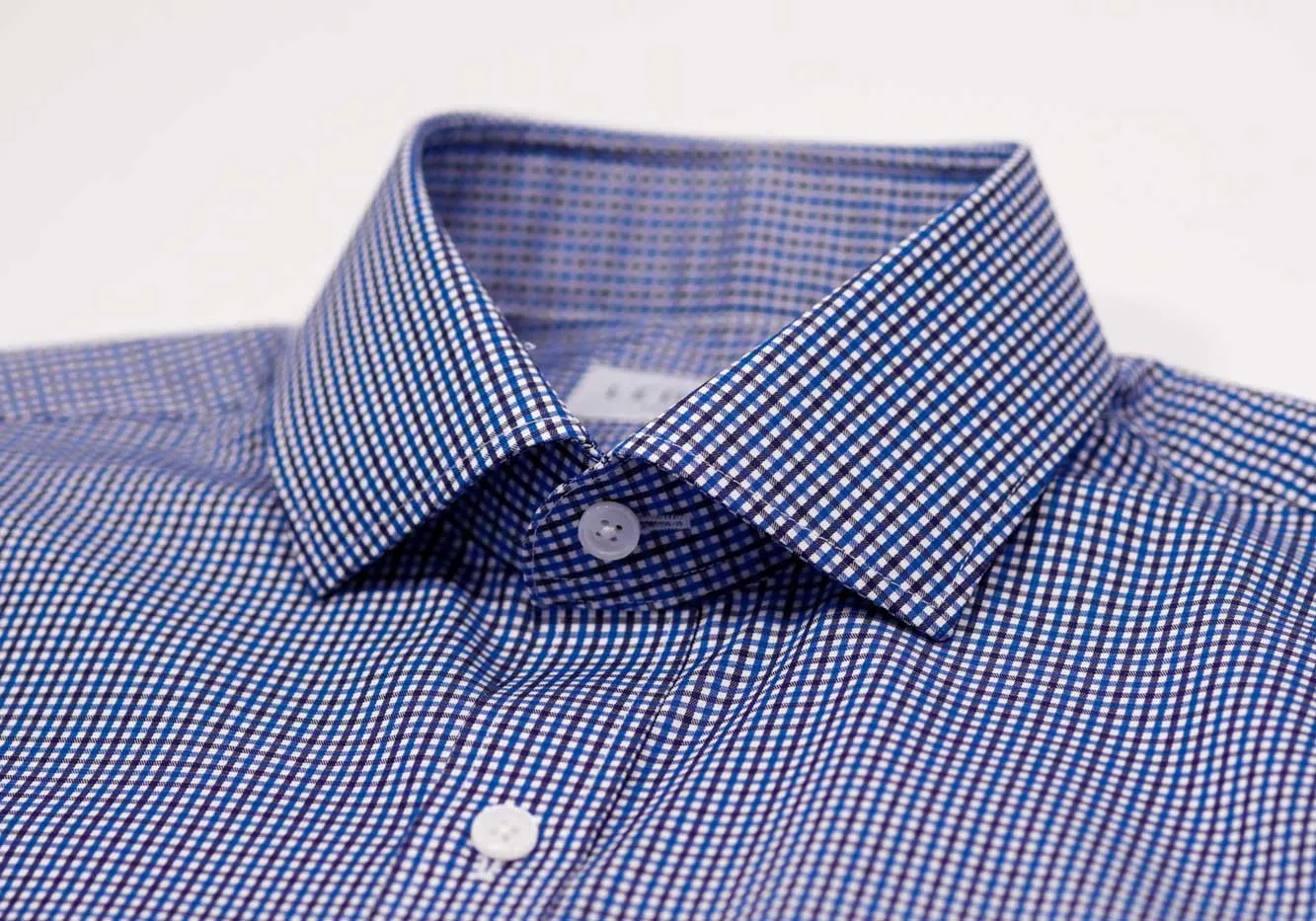 The Blue Bressett Tattersall Custom Shirt