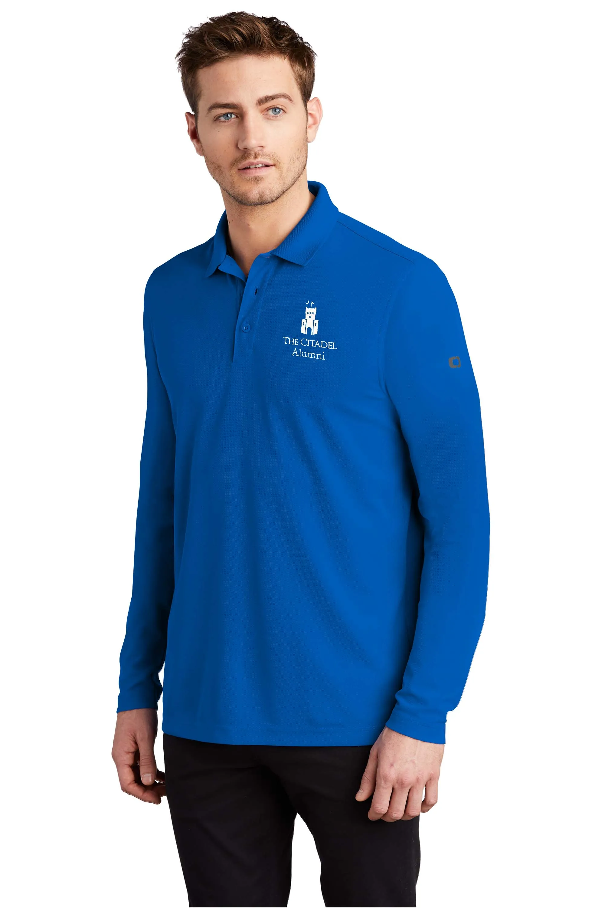 The Citadel Alumni, PT Barracks OGIO Men's Long Sleeves Embroidery Polo Shirt