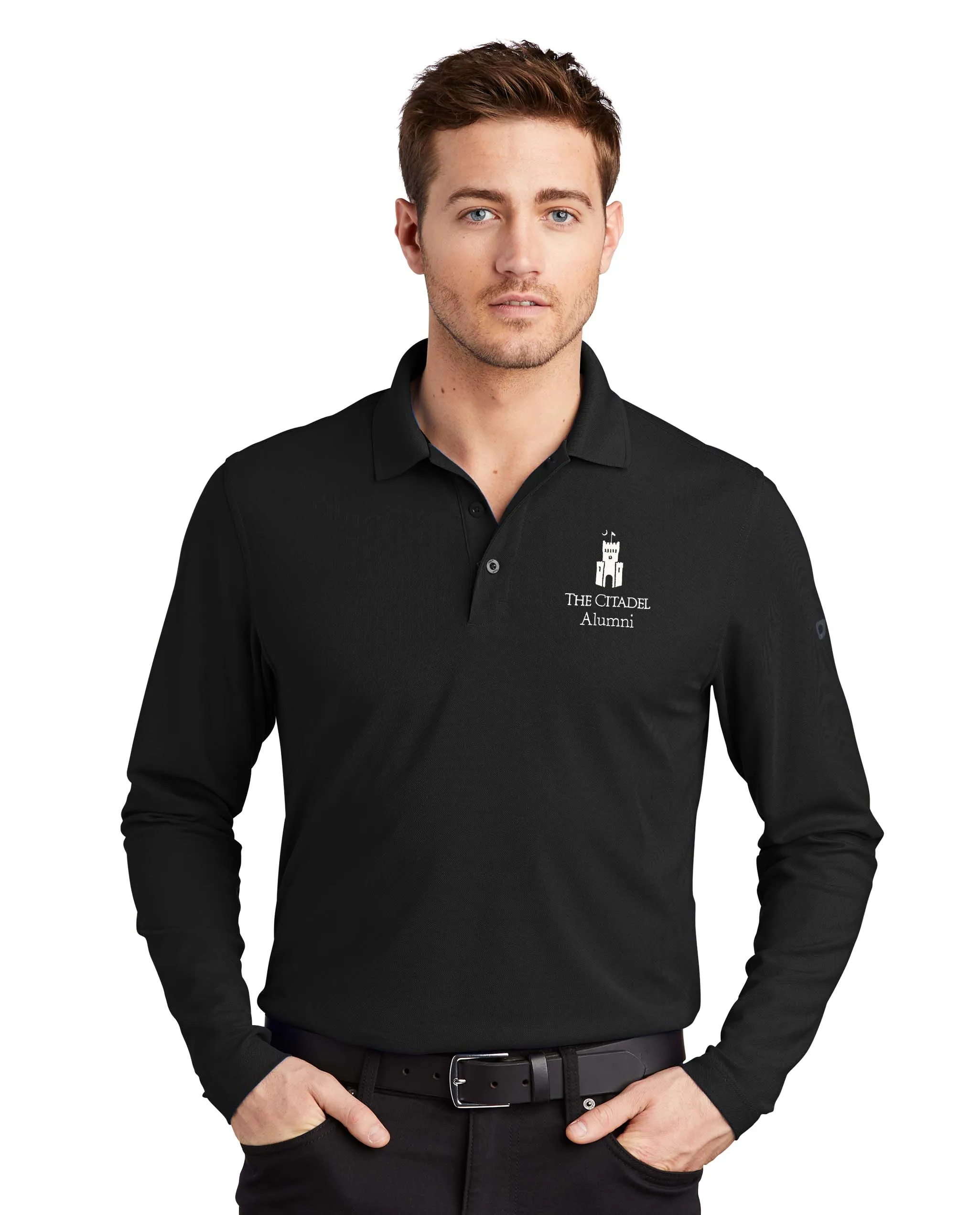 The Citadel Alumni, PT Barracks OGIO Men's Long Sleeves Embroidery Polo Shirt