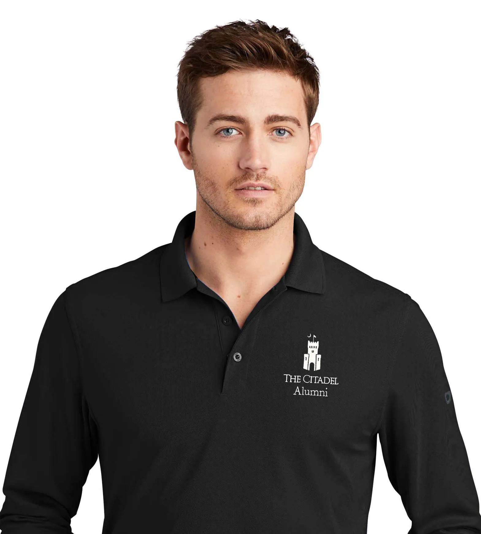 The Citadel Alumni, PT Barracks OGIO Men's Long Sleeves Embroidery Polo Shirt