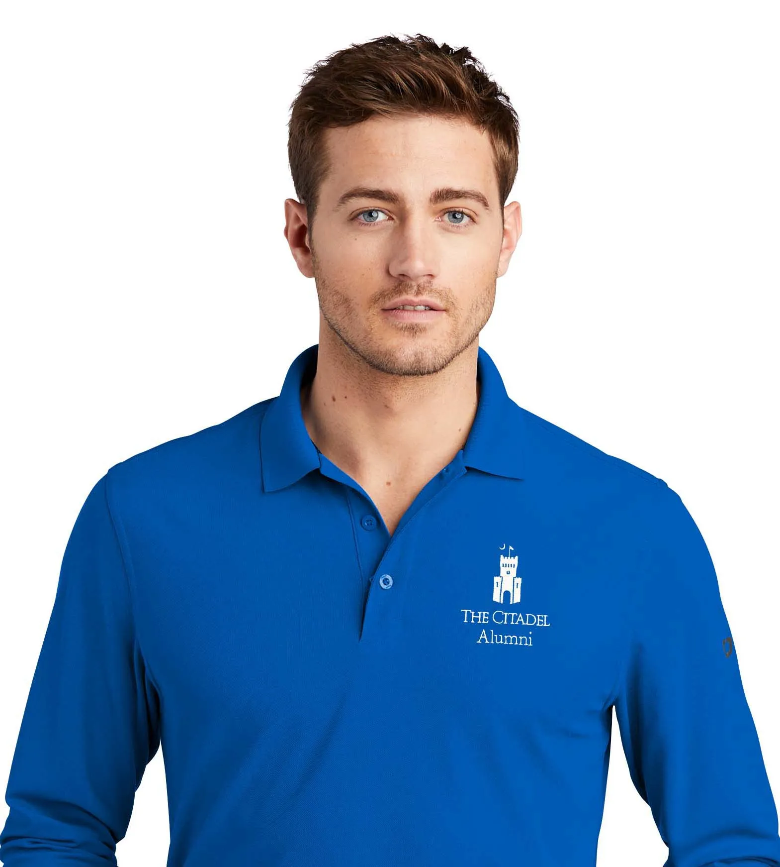 The Citadel Alumni, PT Barracks OGIO Men's Long Sleeves Embroidery Polo Shirt