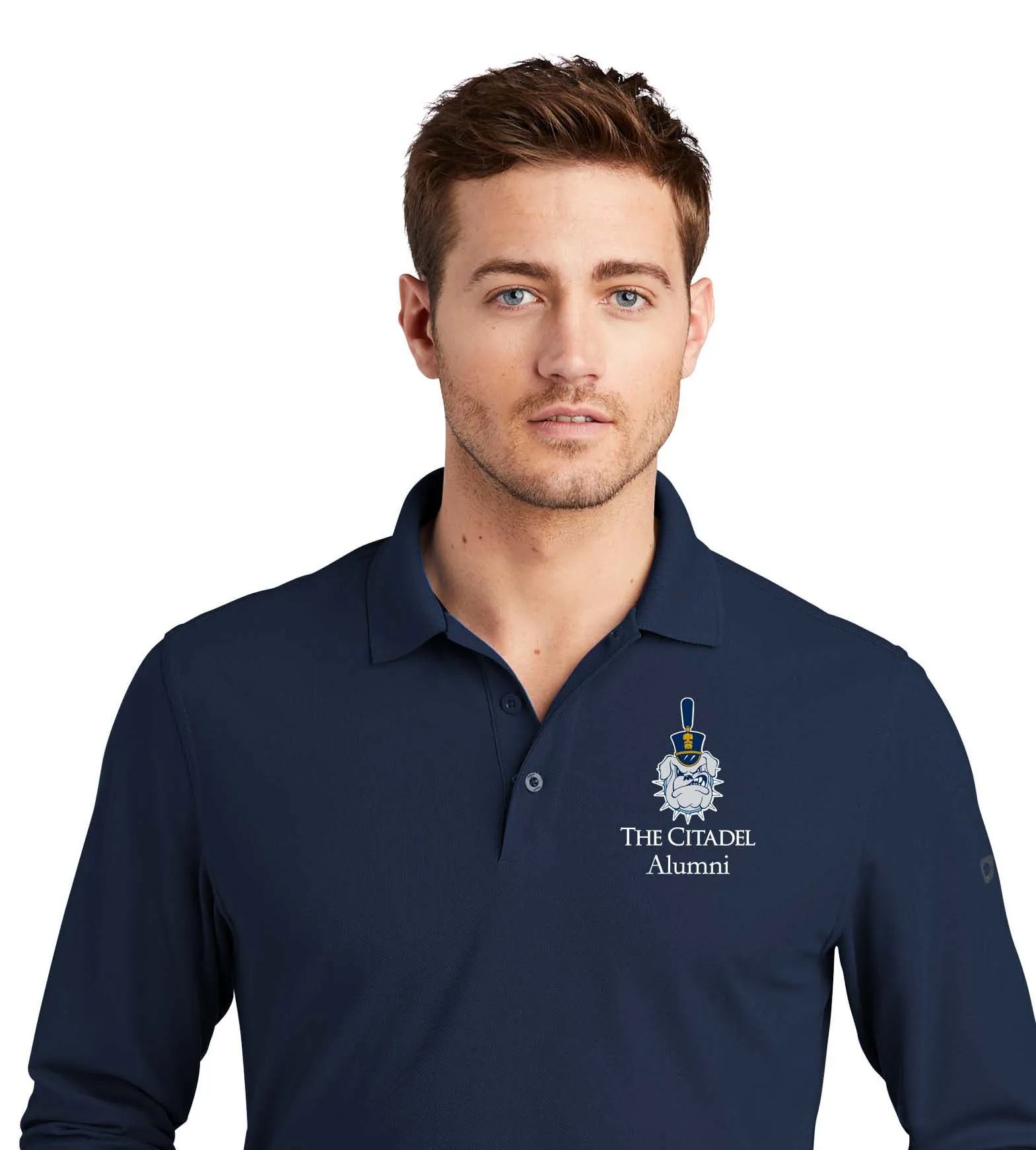 The Citadel, Alumni, Spike OGIO Men's Long Sleeves Embroidery Polo Shirt