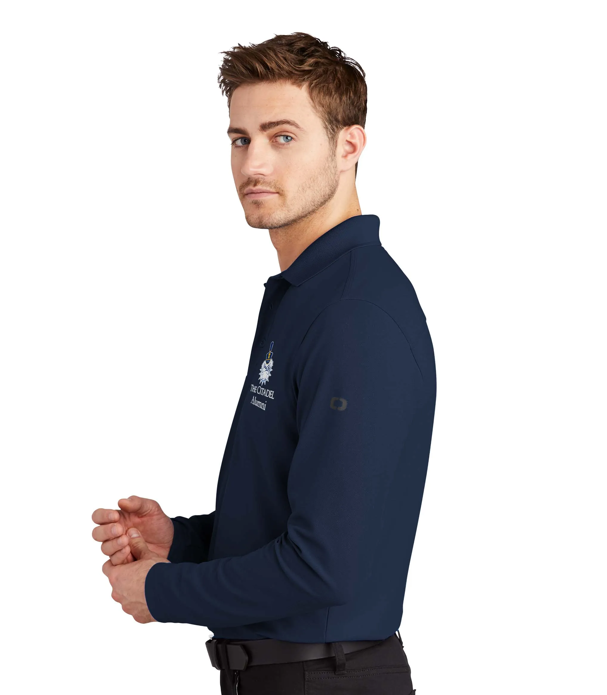 The Citadel, Alumni, Spike OGIO Men's Long Sleeves Embroidery Polo Shirt