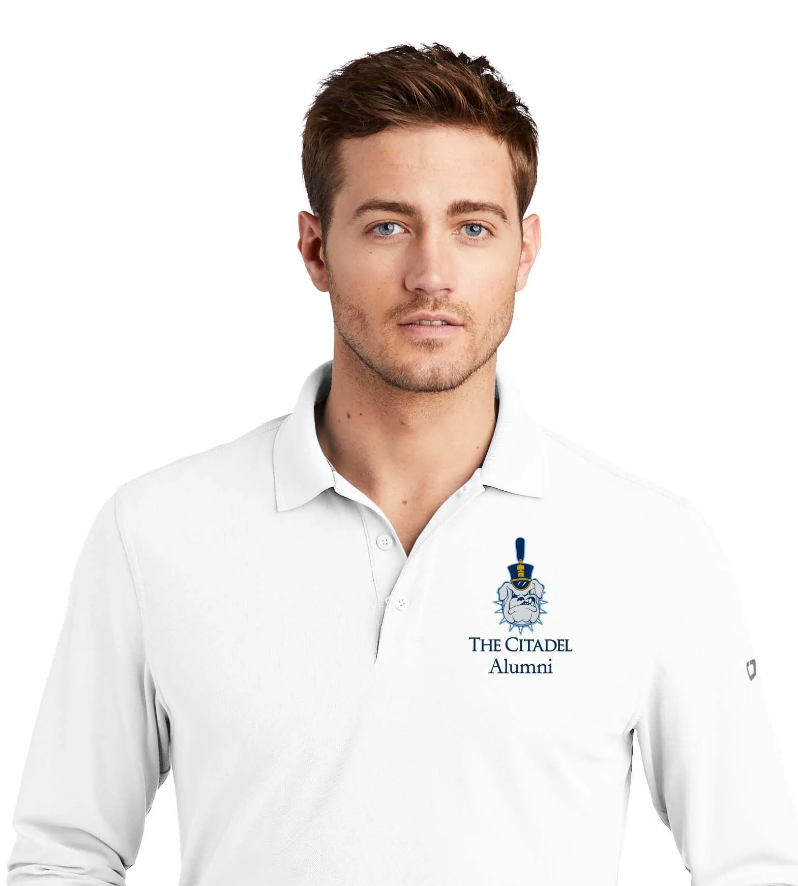 The Citadel, Alumni, Spike OGIO Men's Long Sleeves Embroidery Polo Shirt