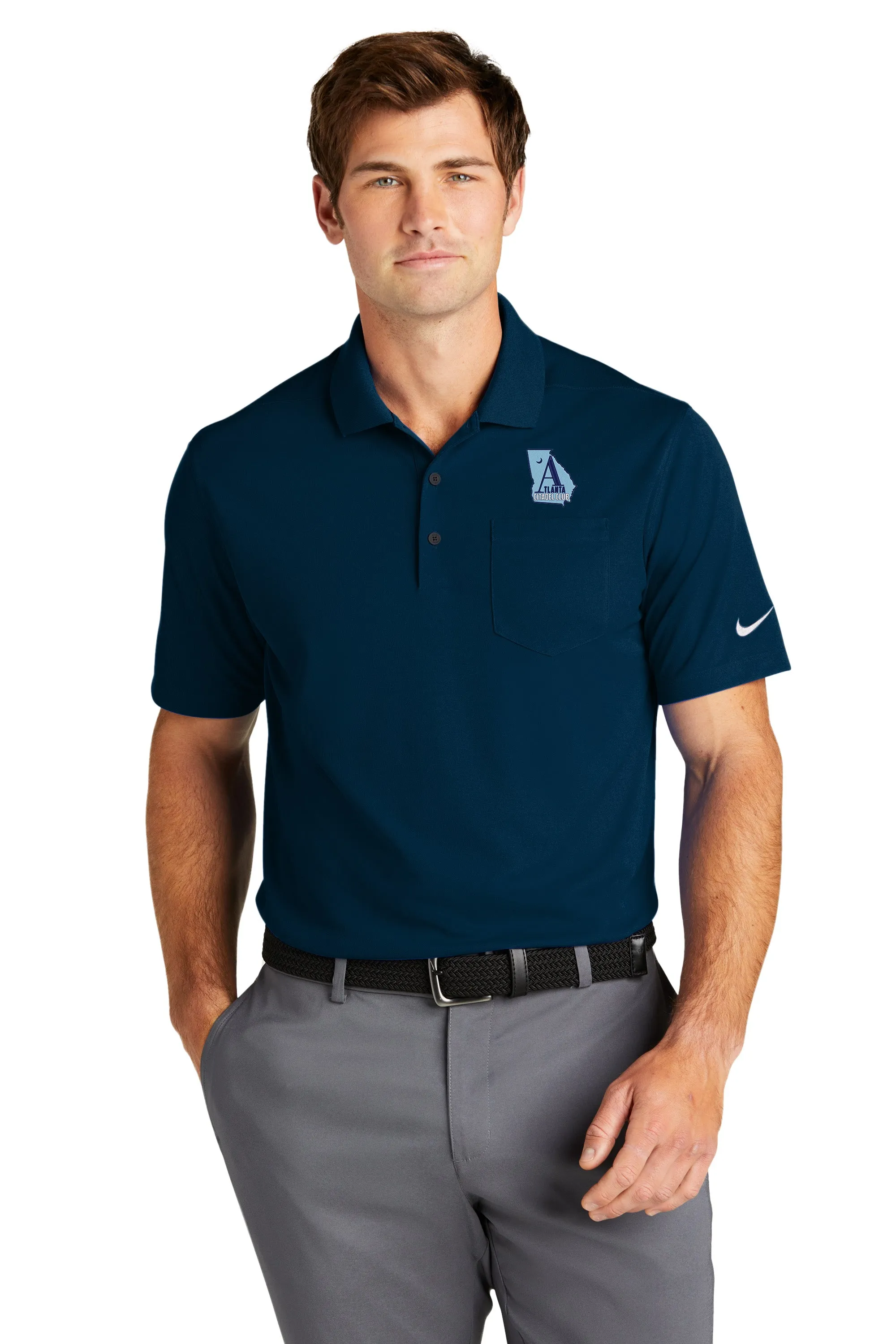 The Citadel, Atlanta Citadel Club, Nike Dri-FIT Micro Pique 2.0 Pocket Polo