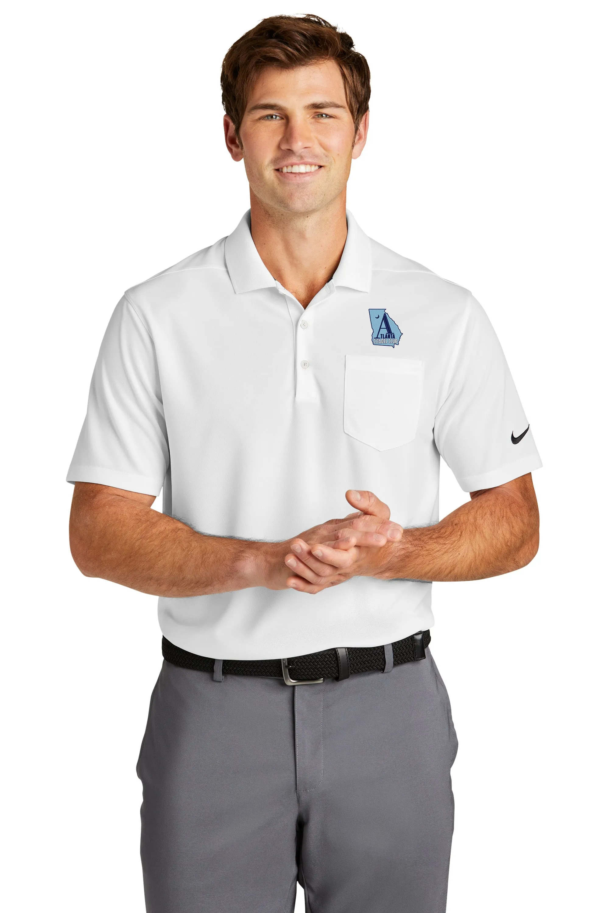 The Citadel, Atlanta Citadel Club, Nike Dri-FIT Micro Pique 2.0 Pocket Polo