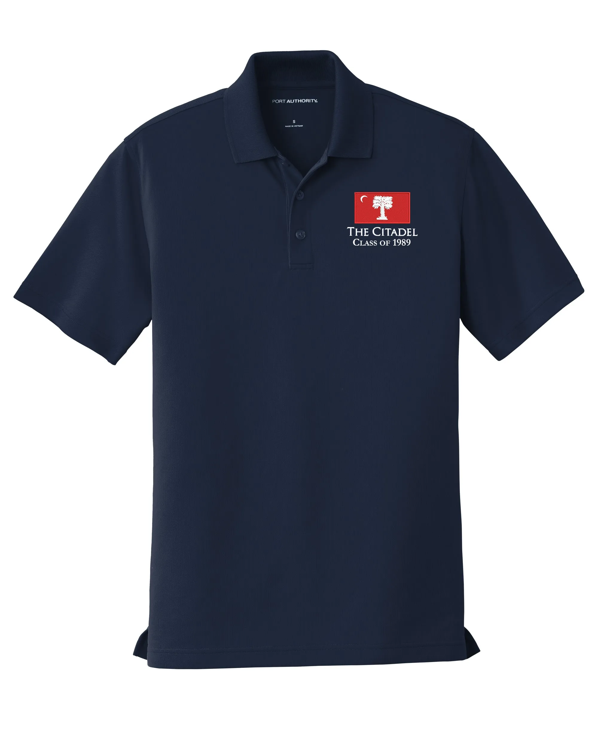 The Citadel, Class of 1989, Big Red Palmetto UV Micro-Mesh Polo Shirt