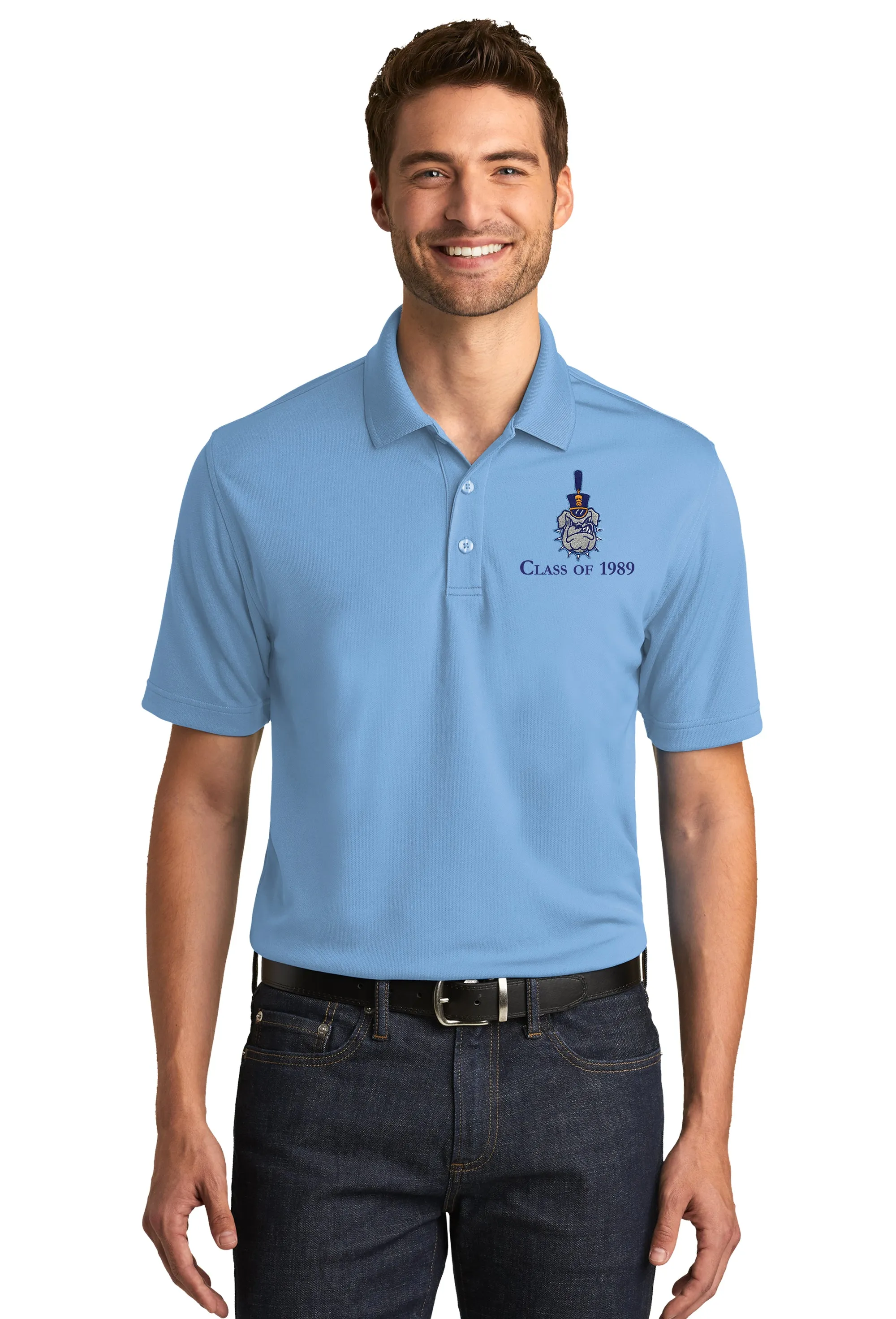 The Citadel, Class of 1989, Spike Logo UV Micro-Mesh Polo Shirt