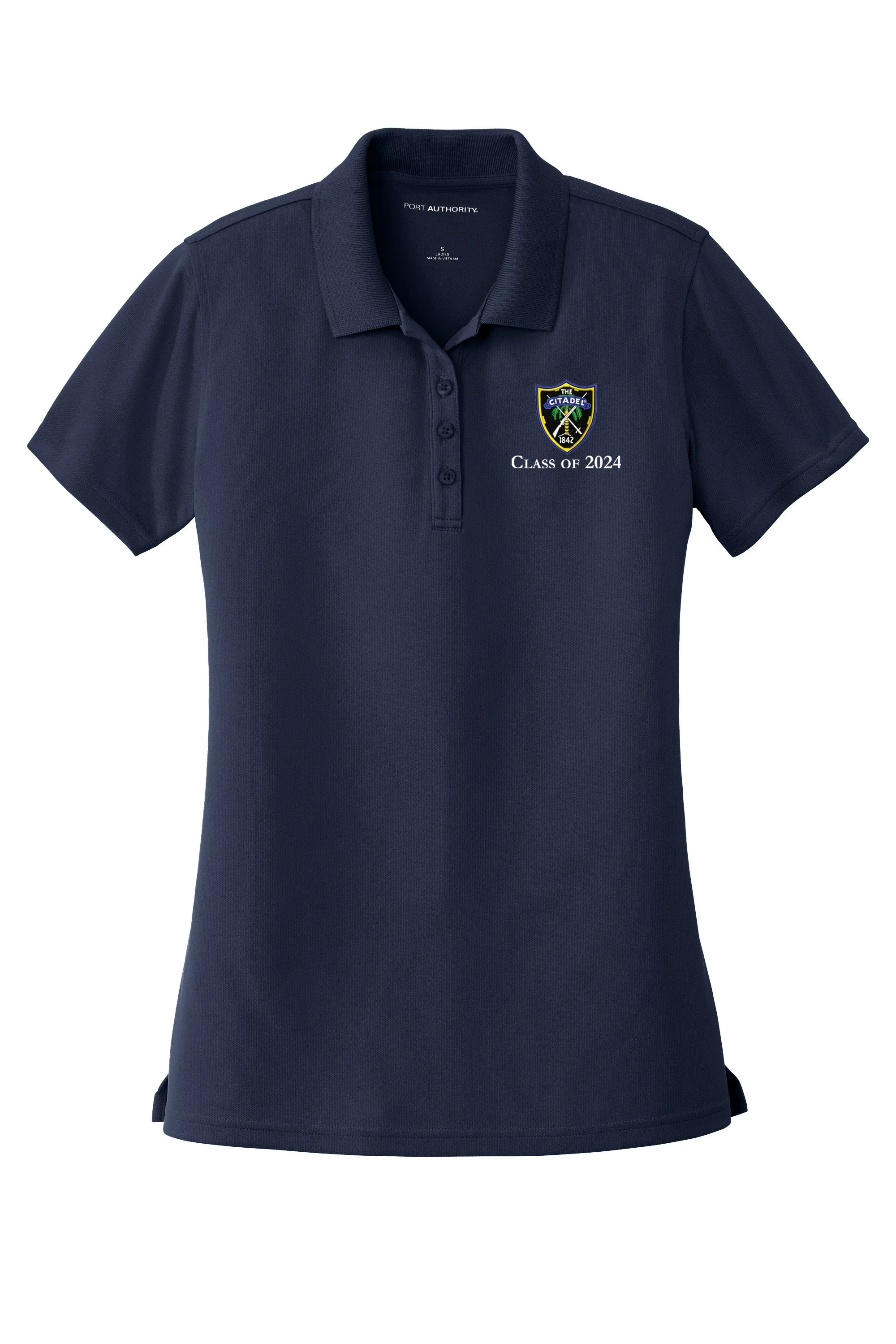 The Citadel, Shield, Class of 2024, Port Authority® Ladies Dry Zone® UV Micro-Mesh Polo Shirt