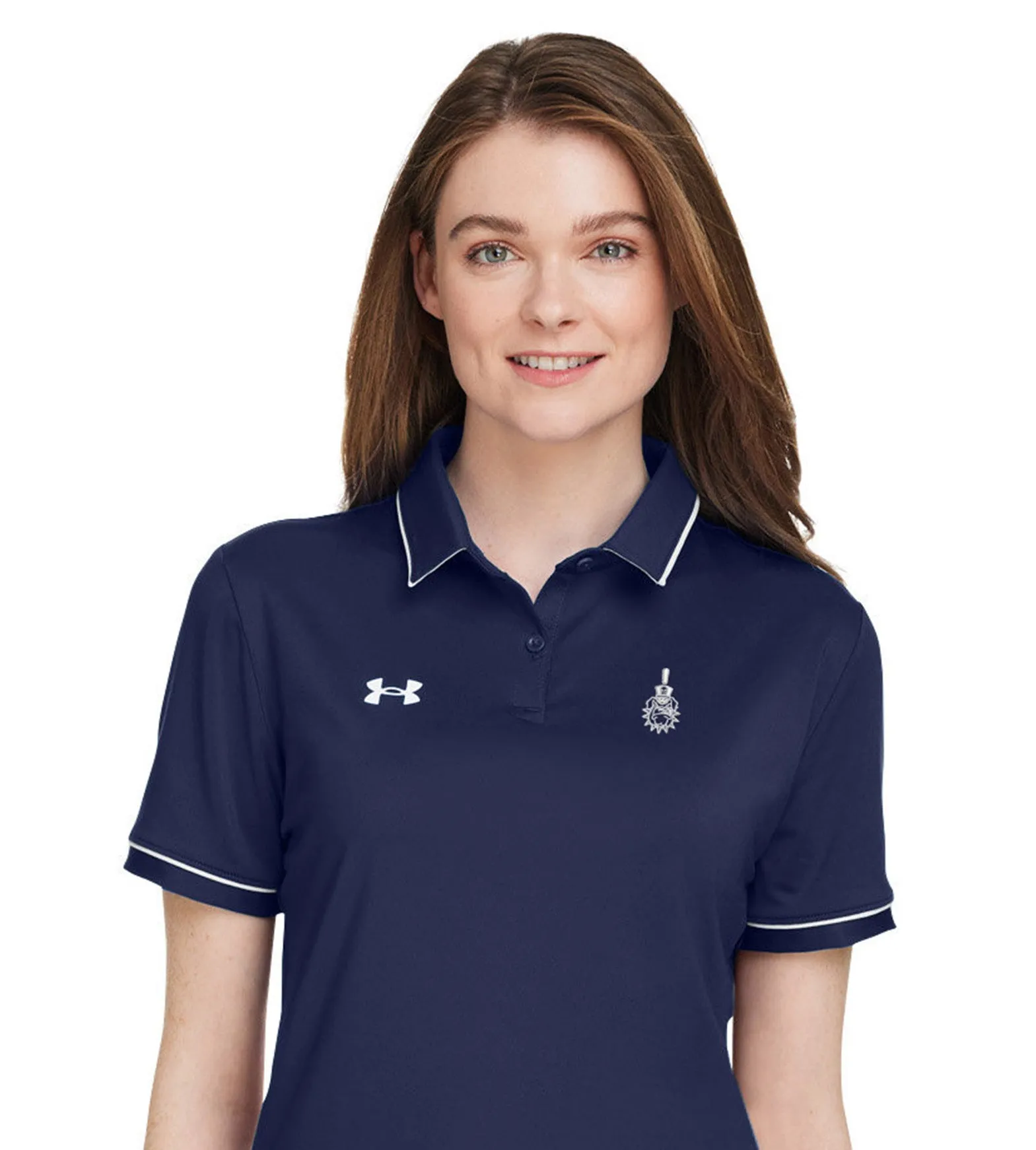 The Citadel, Spike logo, Under Armour Ladies' Tipped Teams Performance Polo