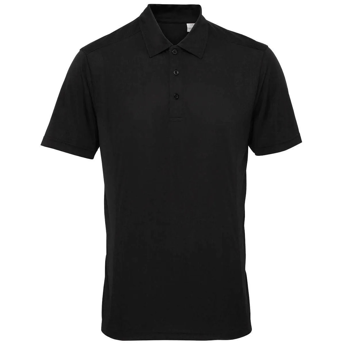 TriDri Panelled Polo Top - Adult - Black