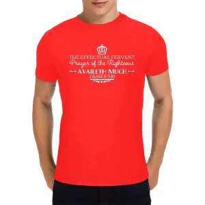 Uniquely You Mens T-Shirt / Inspiration / James 5:16 / Shirt Style (14)  - Red