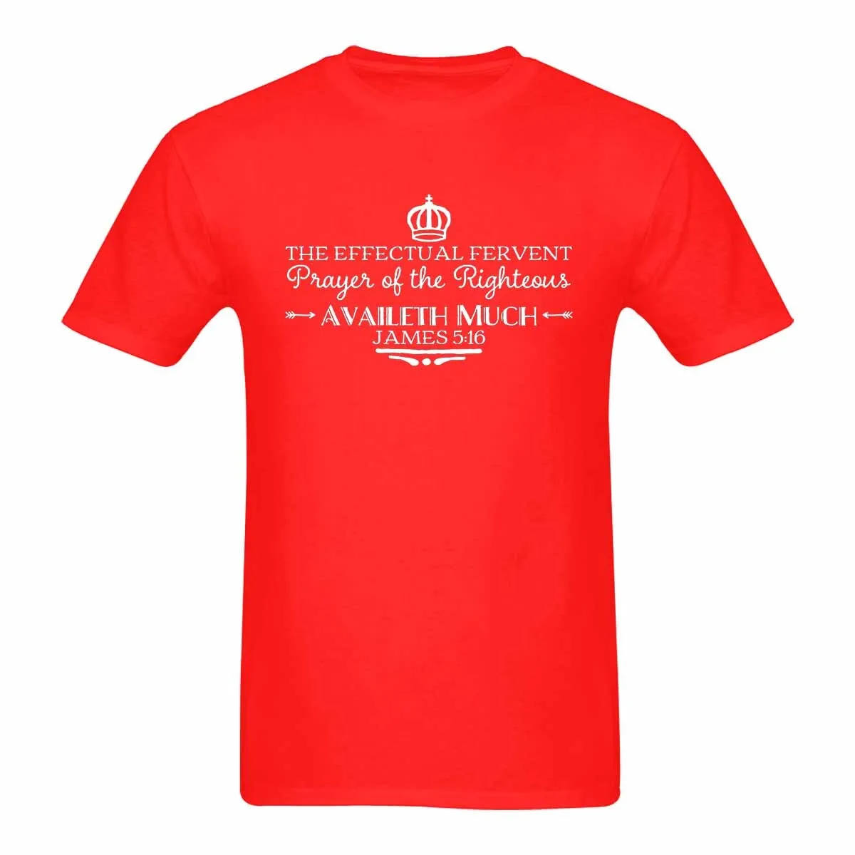 Uniquely You Mens T-Shirt / Inspiration / James 5:16 / Shirt Style (14)  - Red