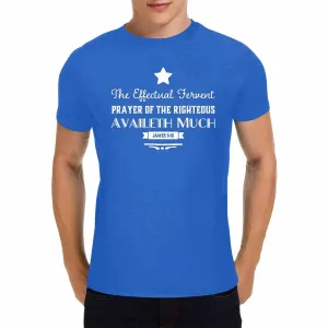 Uniquely You Mens T-Shirt / Inspiration / James 5:16 / Shirt Style (17)  - Blue