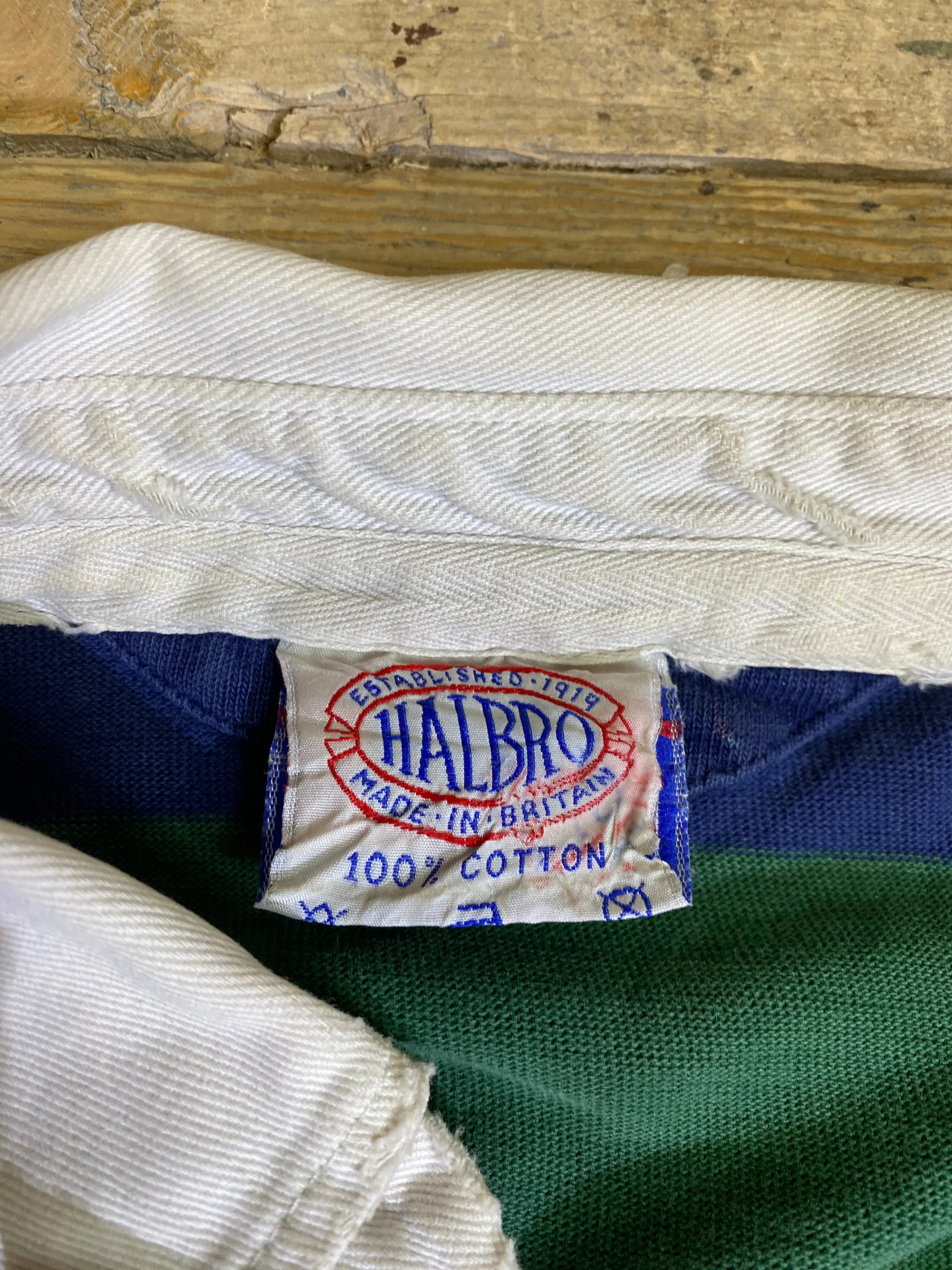 Vintage Cambridge University Rugby Polo Shirt by Halbro